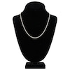 Thumbnail Image 4 of 20" Textured Solid Rope Chain 14K White Gold Appx. 3mm