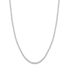 Thumbnail Image 1 of 22" Textured Solid Rope Chain 14K White Gold Appx. 3mm