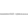 Thumbnail Image 3 of 22" Textured Solid Rope Chain 14K White Gold Appx. 3mm