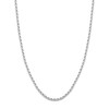 Thumbnail Image 1 of 24" Textured Solid Rope Chain 14K White Gold Appx. 3mm