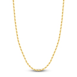 22" Textured Solid Rope Chain 14K Yellow Gold Appx. 3.8mm