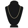 Thumbnail Image 4 of 22" Textured Solid Rope Chain 14K Yellow Gold Appx. 3.8mm