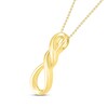 Thumbnail Image 2 of Twisted Infinity Knot Necklace 10K Yellow Gold 19"