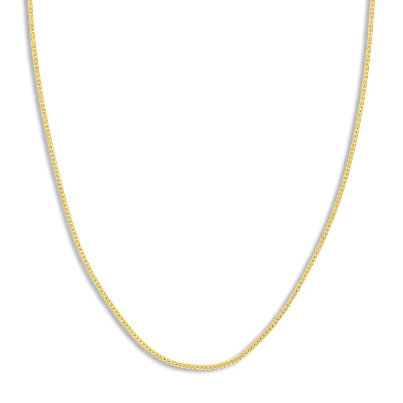 Main Image 1 of Solid Franco Chain Necklace 14K Yellow Gold 24" 1.55mm