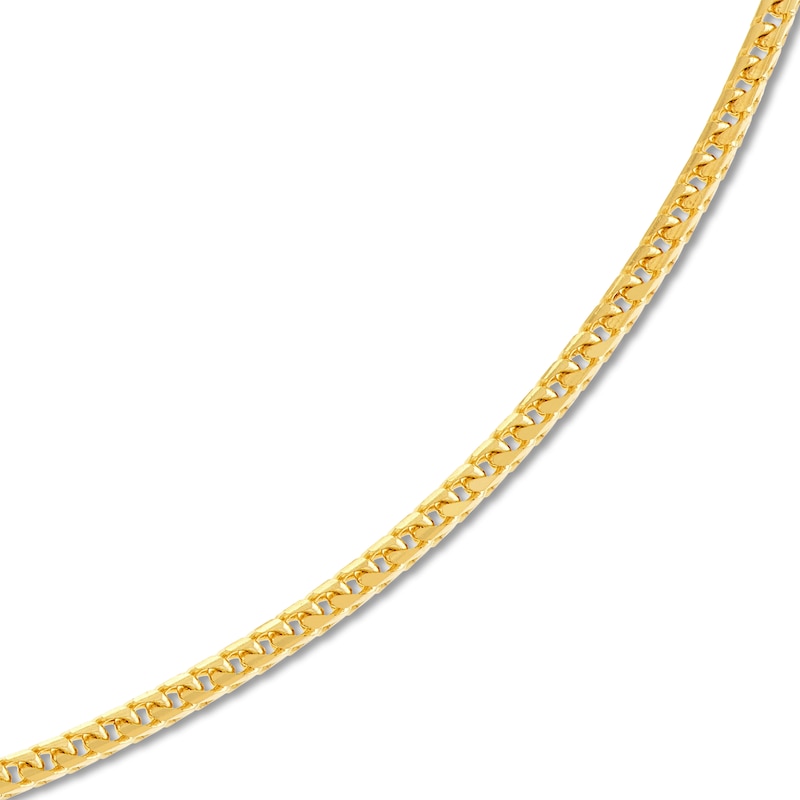Main Image 2 of Solid Franco Chain Necklace 14K Yellow Gold 24" 1.55mm