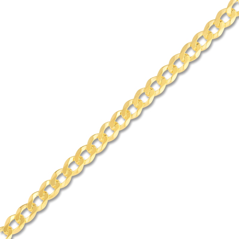 Solid Curb Chain 14K Yellow Gold 22" Appx. 3.7mm