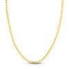 Thumbnail Image 1 of 20" Solid Curb Chain 14K Yellow Gold Appx. 4.4mm