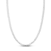 Thumbnail Image 0 of 30" Solid Curb Chain 14K White Gold Appx. 4.95mm