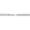 Thumbnail Image 3 of 30" Solid Curb Chain 14K White Gold Appx. 4.95mm