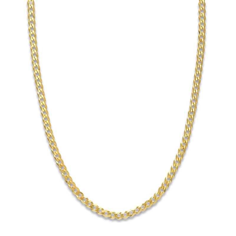 24" Solid Curb Chain 14K Yellow Gold Appx. 4.95mm