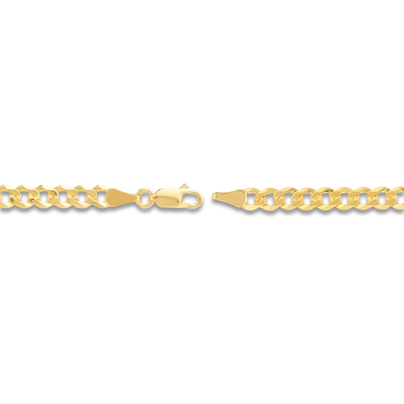 24" Solid Curb Chain 14K Yellow Gold Appx. 4.95mm