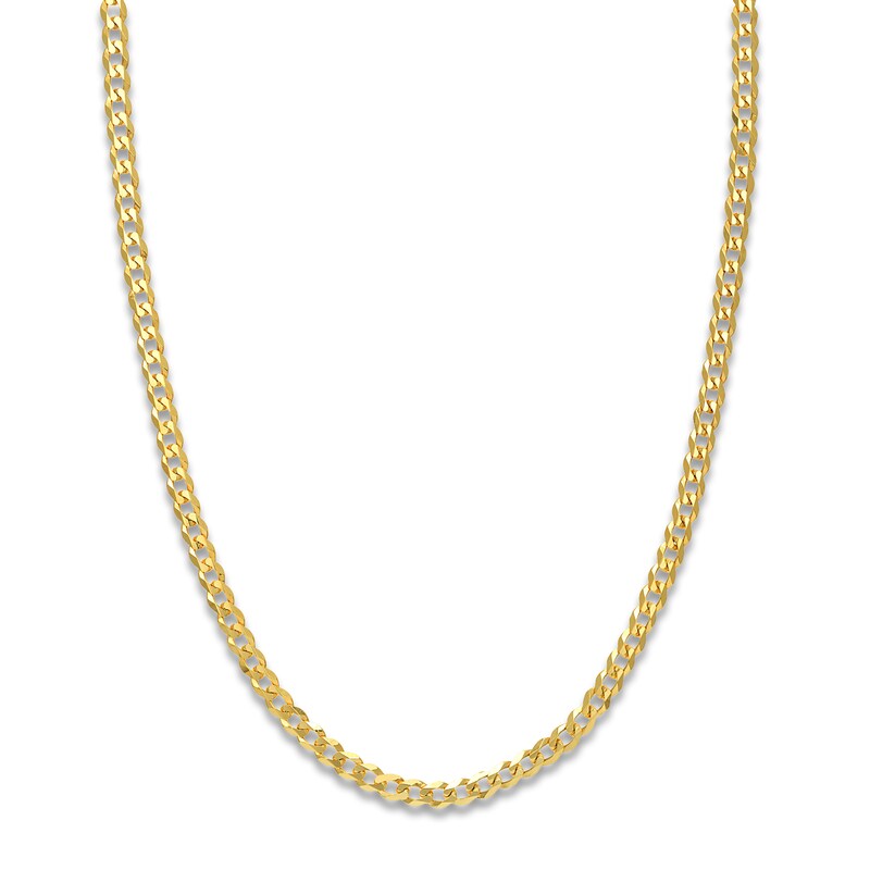 30" Solid Curb Chain 14K Yellow Gold Appx. 4.95mm