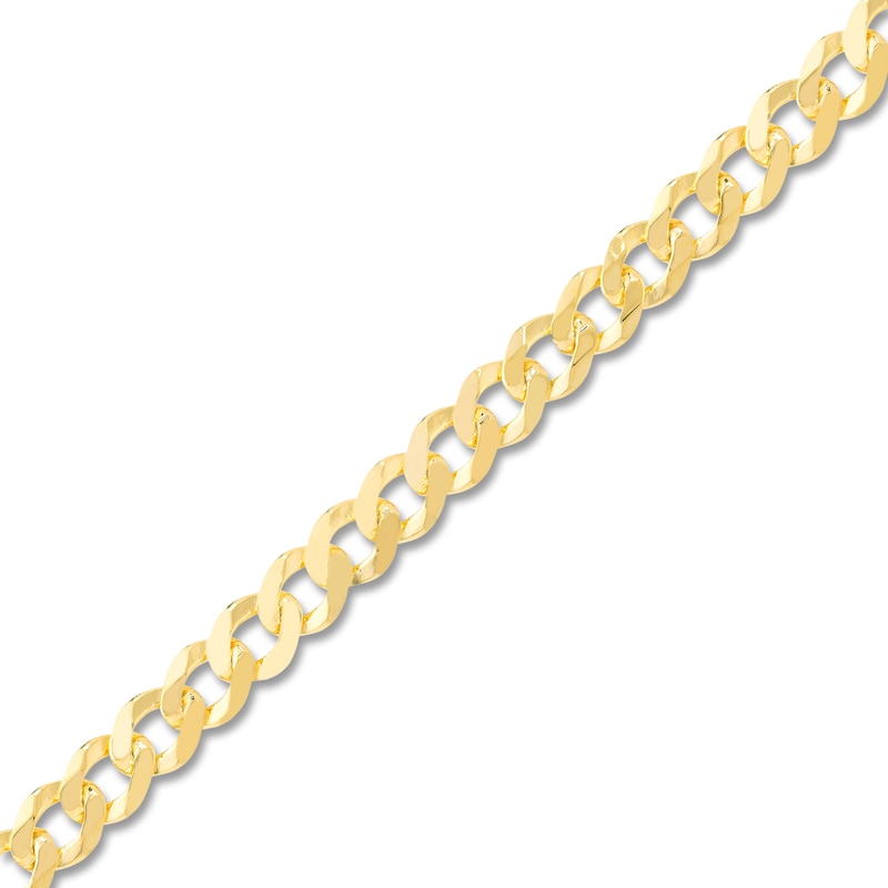 Main Image 2 of 30" Solid Curb Chain 14K Yellow Gold Appx. 4.95mm