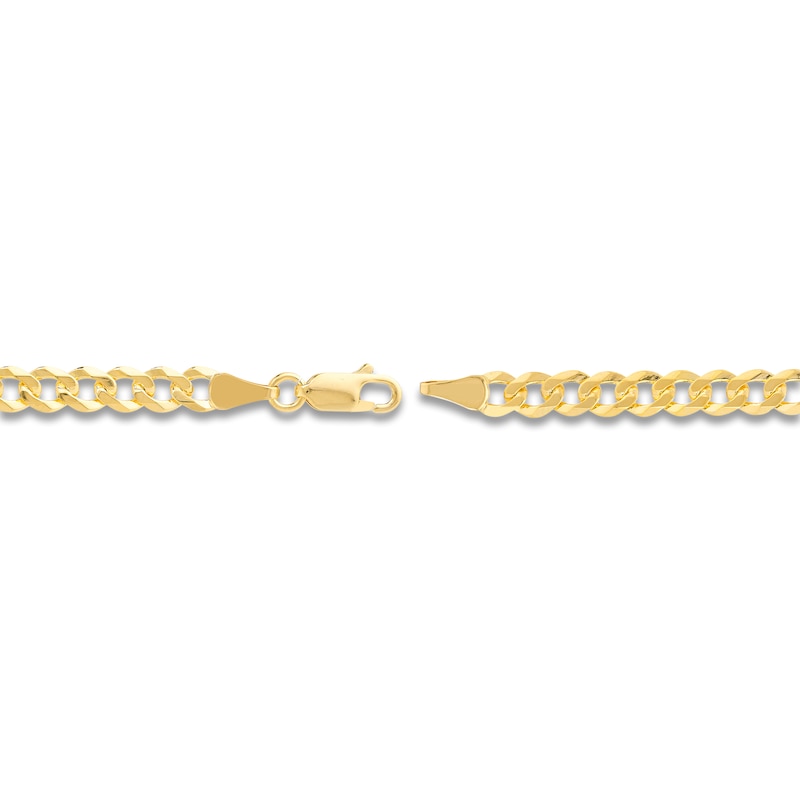 30" Solid Curb Chain 14K Yellow Gold Appx. 4.95mm