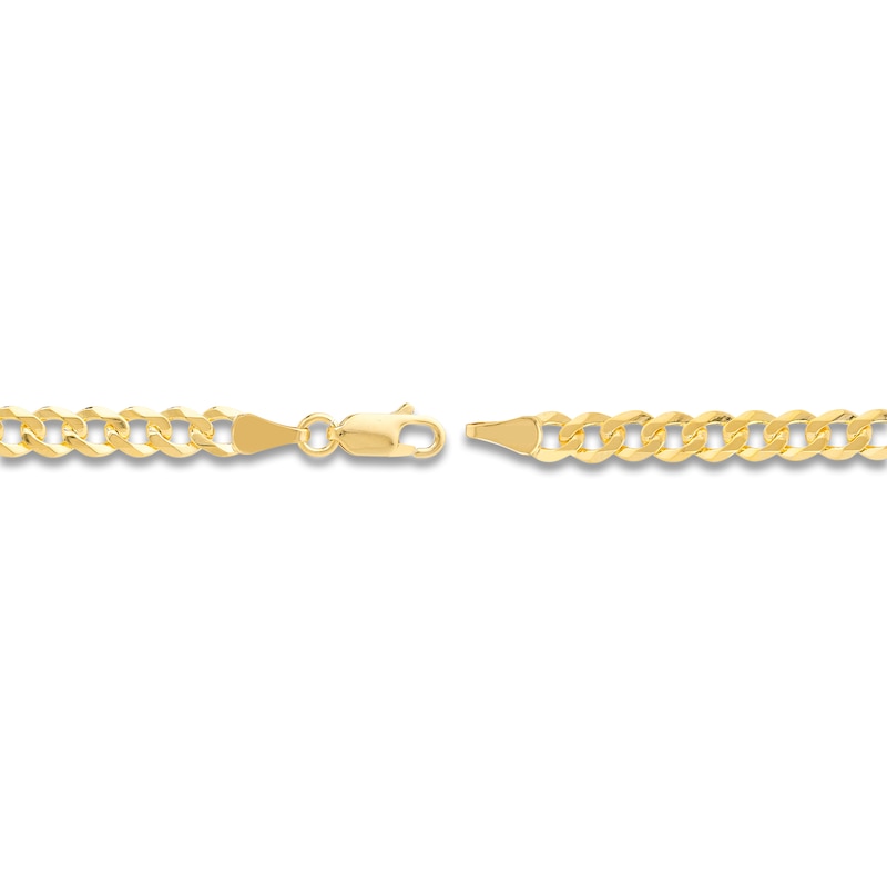 Main Image 3 of 30" Solid Curb Chain 14K Yellow Gold Appx. 4.95mm