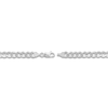 Thumbnail Image 3 of 20" Solid Curb Chain 14K White Gold Appx. 6.7mm
