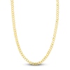 Thumbnail Image 1 of 20" Solid Curb Chain 14K Yellow Gold Appx. 6.7mm
