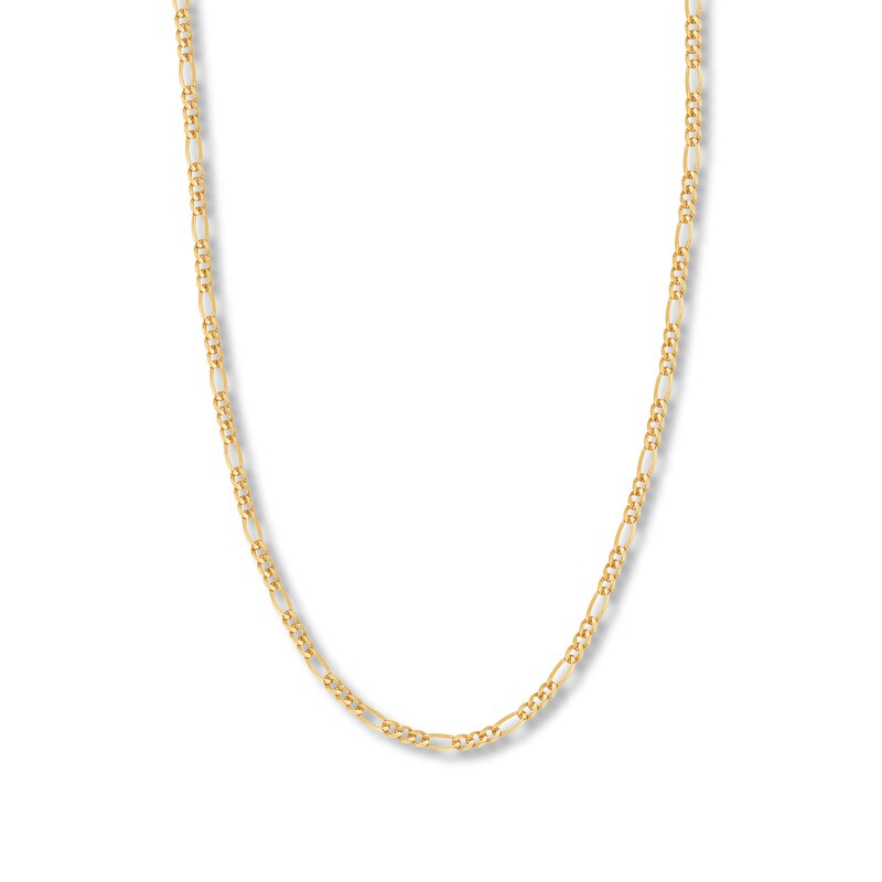 Main Image 1 of 20&quot; Solid Figaro Chain Necklace 14K Yellow Gold Appx. 3.9mm
