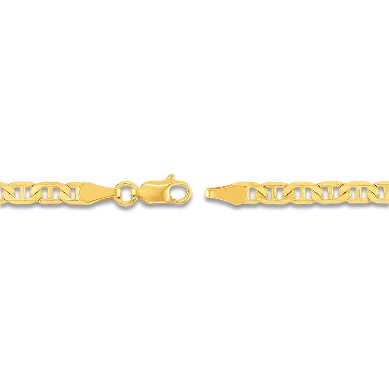 24" Solid Mariner Link Chain 14K Yellow Gold Appx. 3.7mm