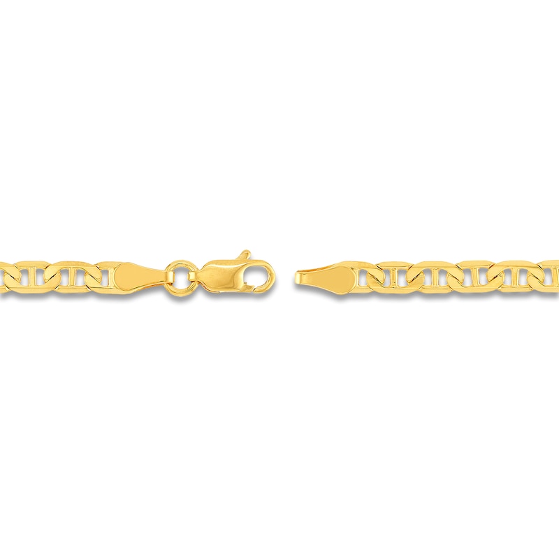 Main Image 3 of 24" Solid Mariner Link Chain 14K Yellow Gold Appx. 3.7mm