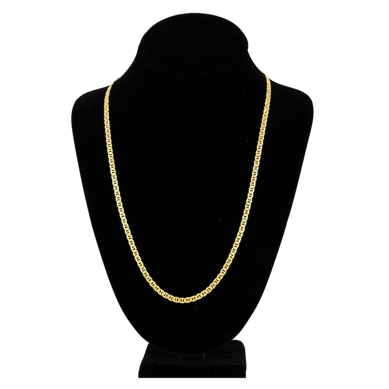 Main Image 4 of 24" Solid Mariner Link Chain 14K Yellow Gold Appx. 3.7mm