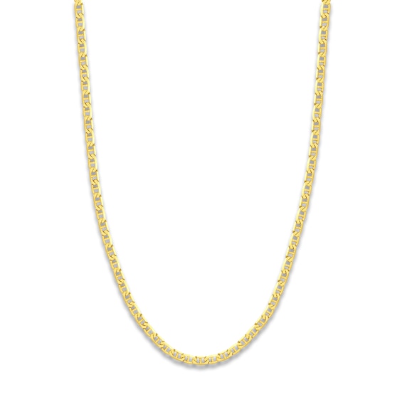 22" Solid Mariner Chain 14K Yellow Gold Appx. 4.4mm
