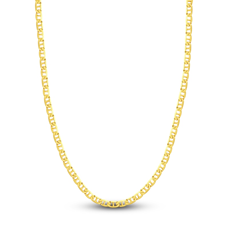 Main Image 1 of 20" Solid Mariner Link Chain 14K Yellow Gold 5.6mm