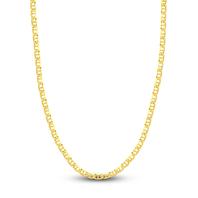 20" Solid Mariner Link Chain 14K Yellow Gold 5.6mm