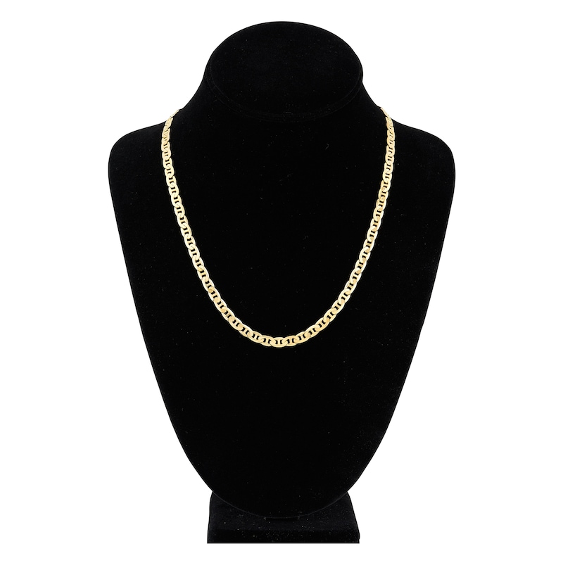 Main Image 4 of 20" Solid Mariner Link Chain 14K Yellow Gold 5.6mm