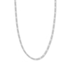 Thumbnail Image 0 of 22" Solid Figaro Chain Necklace 14K White Gold Appx. 3.2mm