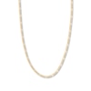 Thumbnail Image 1 of 20" Solid Figaro Chain Necklace 14K Yellow Gold Appx. 3.2mm