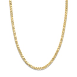 24" Solid Cuban Chain Necklace 14K Yellow Gold Appx. 5mm