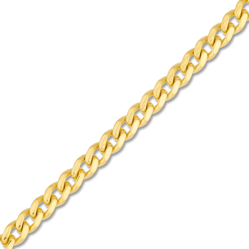Main Image 2 of 24" Solid Cuban Chain Necklace 14K Yellow Gold Appx. 5mm