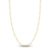 Thumbnail Image 1 of 22" Solid Figaro Chain Necklace 14K Two-Tone Gold Appx. 4.75mm