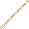 Thumbnail Image 1 of 22" Solid Figaro Chain Necklace 14K Two-Tone Gold Appx. 4.75mm