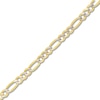 Thumbnail Image 2 of 22" Solid Figaro Chain Necklace 14K Two-Tone Gold Appx. 4.75mm