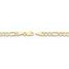 Thumbnail Image 2 of 22" Solid Figaro Chain Necklace 14K Two-Tone Gold Appx. 4.75mm
