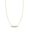 Thumbnail Image 1 of 24" Solid Figaro Chain Necklace 14K Two-Tone Gold Appx. 4.75mm