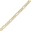 Thumbnail Image 1 of 24" Solid Figaro Chain Necklace 14K Two-Tone Gold Appx. 4.75mm