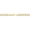 Thumbnail Image 2 of 24" Solid Figaro Chain Necklace 14K Two-Tone Gold Appx. 4.75mm