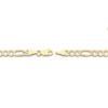 Thumbnail Image 3 of 24" Solid Figaro Chain Necklace 14K Two-Tone Gold Appx. 4.75mm
