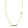 Thumbnail Image 1 of 20" Solid Figaro Chain Necklace 14K Two-Tone Gold Appx. 5.8mm