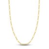 Thumbnail Image 0 of 20" Solid Figaro Chain Necklace 14K Two-Tone Gold Appx. 5.8mm