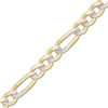 Thumbnail Image 1 of 20" Solid Figaro Chain Necklace 14K Two-Tone Gold Appx. 5.8mm