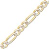 Thumbnail Image 2 of 20" Solid Figaro Chain Necklace 14K Two-Tone Gold Appx. 5.8mm
