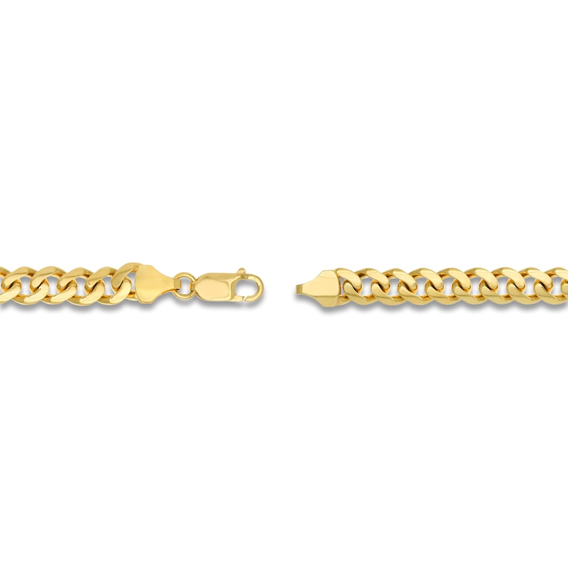 Main Image 3 of 22" Solid Cuban Chain Necklace 14K Yellow Gold Appx. 7.3mm