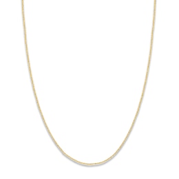 Adjustable 22" Sparkling Solid Chain 14K Yellow Gold Appx. 1.15mm