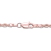 Thumbnail Image 2 of Hollow Rope Necklace 14K Rose Gold 30 Length 2.4mm
