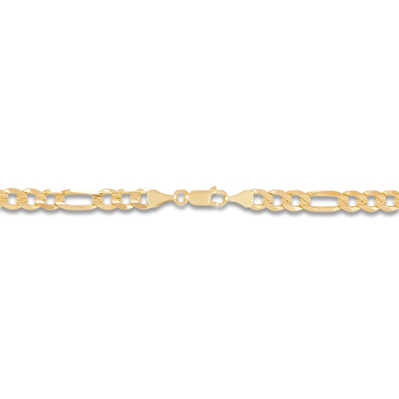 Solid Figaro Necklace 10K Yellow Gold 22 Length