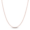 Thumbnail Image 0 of Hollow Rope Necklace 14K Rose Gold 16 Length 1.75mm